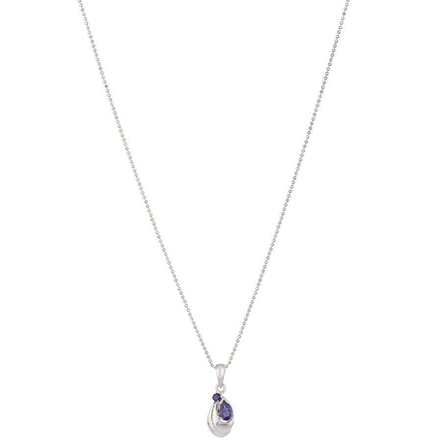 Sterling Silver Iolite Pendant