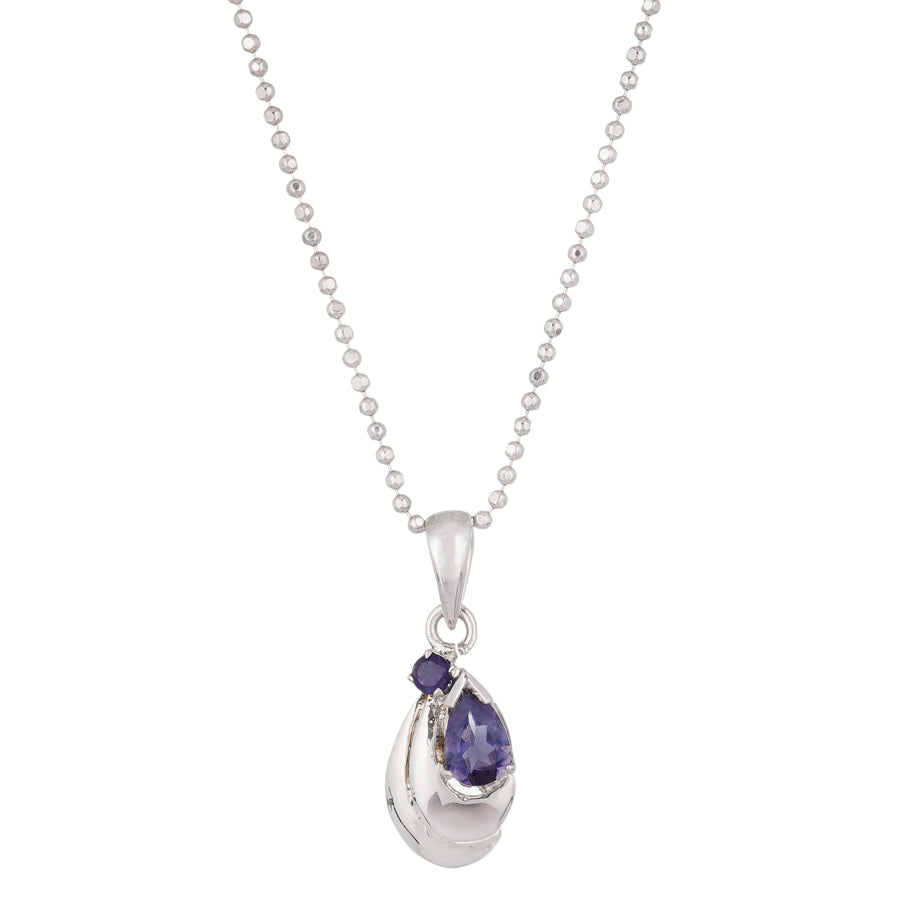 Sterling Silver Iolite Pendant