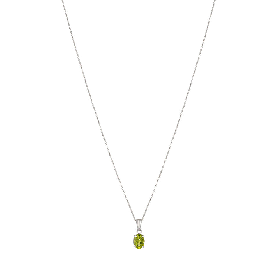 Sterling Silver Peridot Pendant