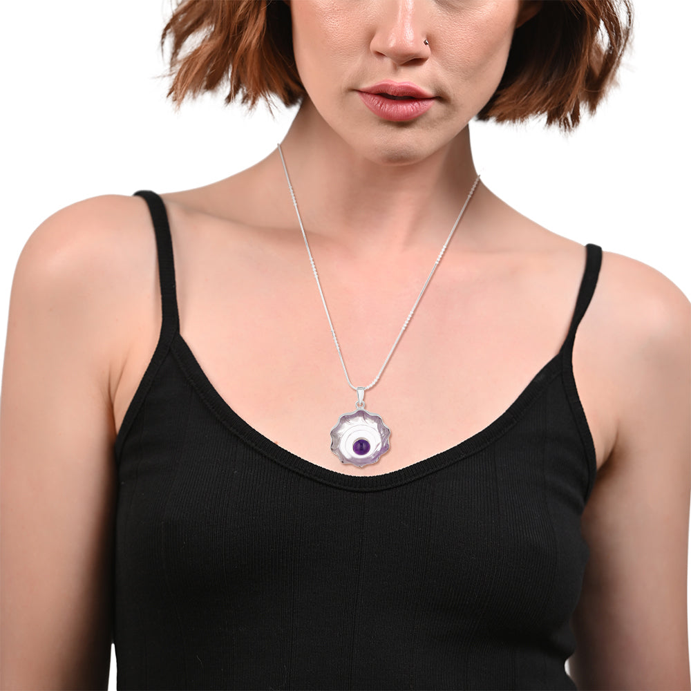 Sterling Silver Amethyst Pendant