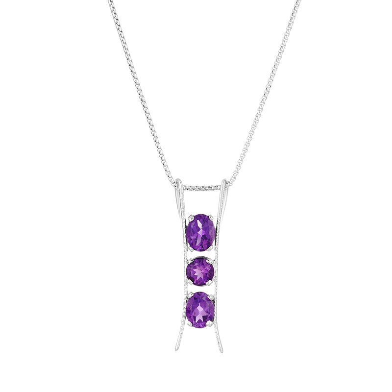 Sterling Silver Amethyst Pendant