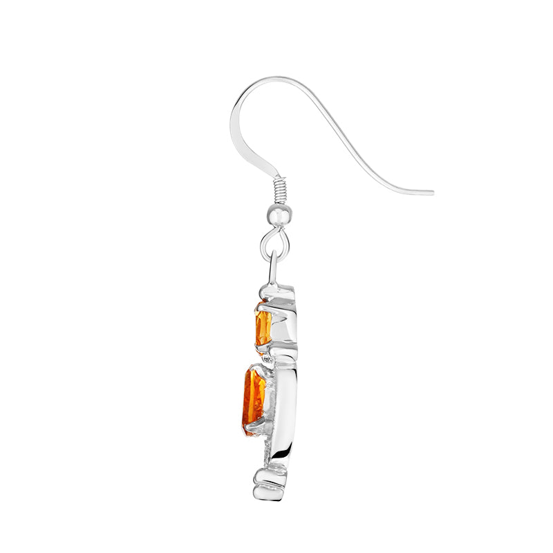 Sterling Silver Golden Topaz Pendant Set