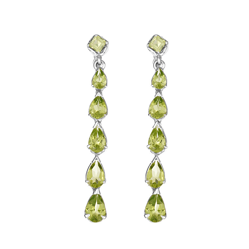 Sterling Silver Peridot Earrings