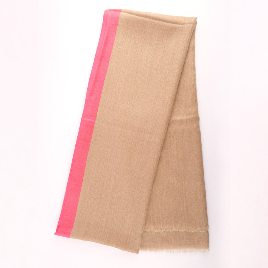 Grey & Pink  Shahbano Stole