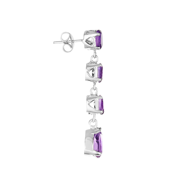 Sterling Silver Amethyst Earrings