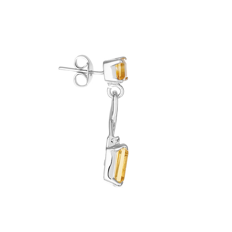 Sterling Silver Golden Topaz Earrings