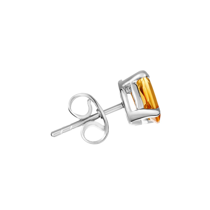 Sterling Silver Golden Topaz Studs