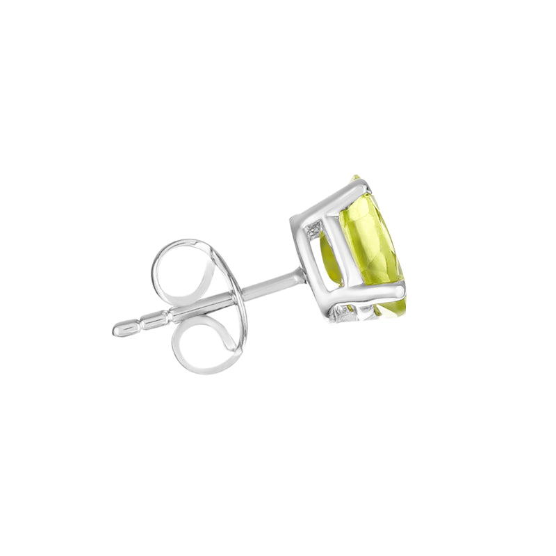 Sterling Silver Peridot Studs