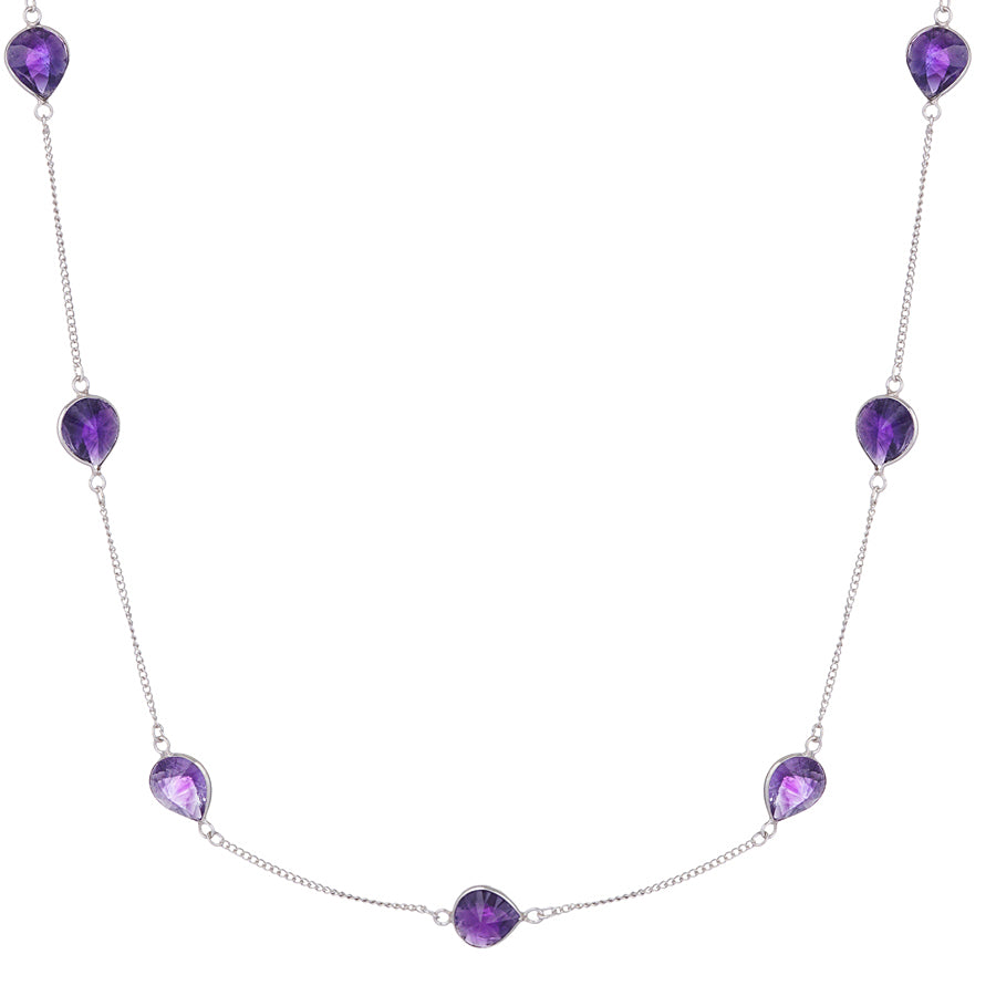 Sterling Silver Amethyst Chain