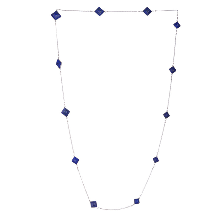 Sterling Silver Lapis Chain