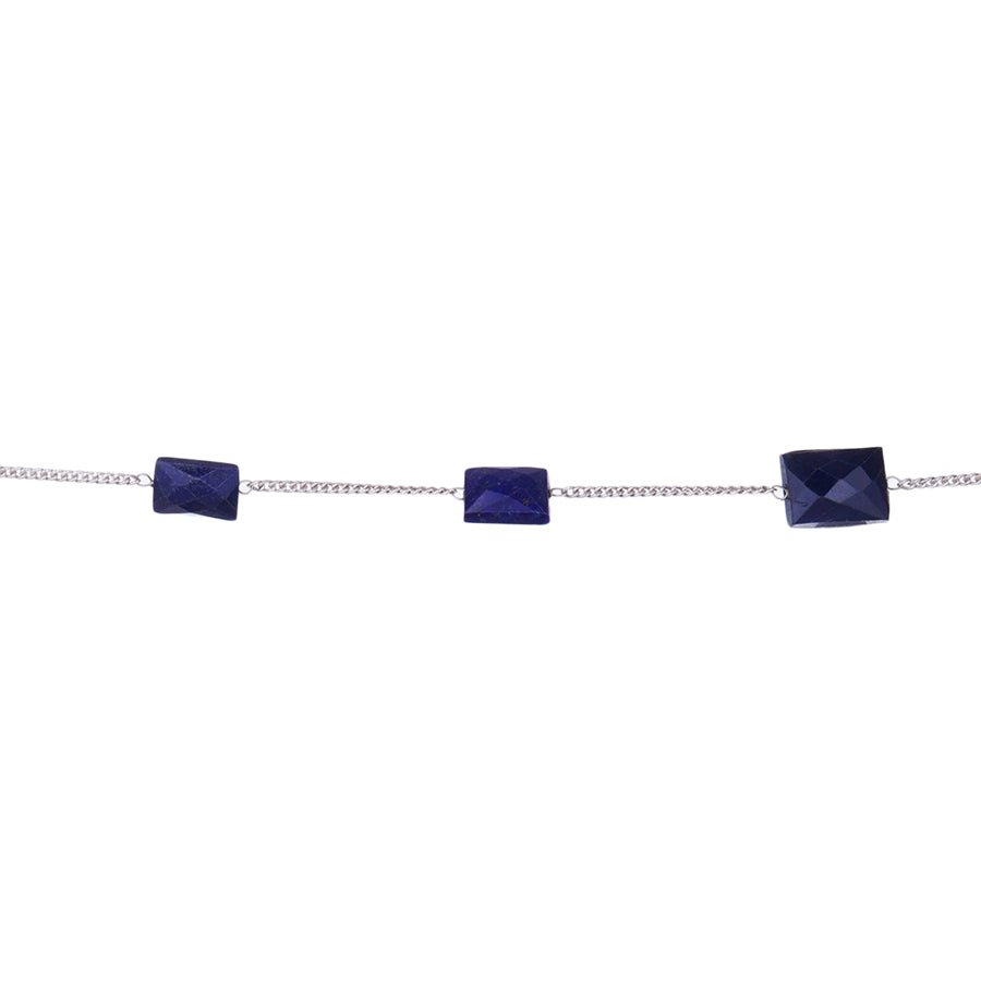 Sterling Silver Lapis Chain