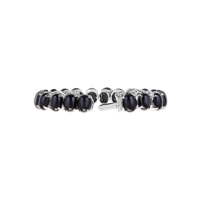 Sterling Silver Black Star Bracelet