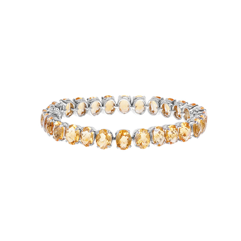 Sterling Silver Golden Topaz Bracelet