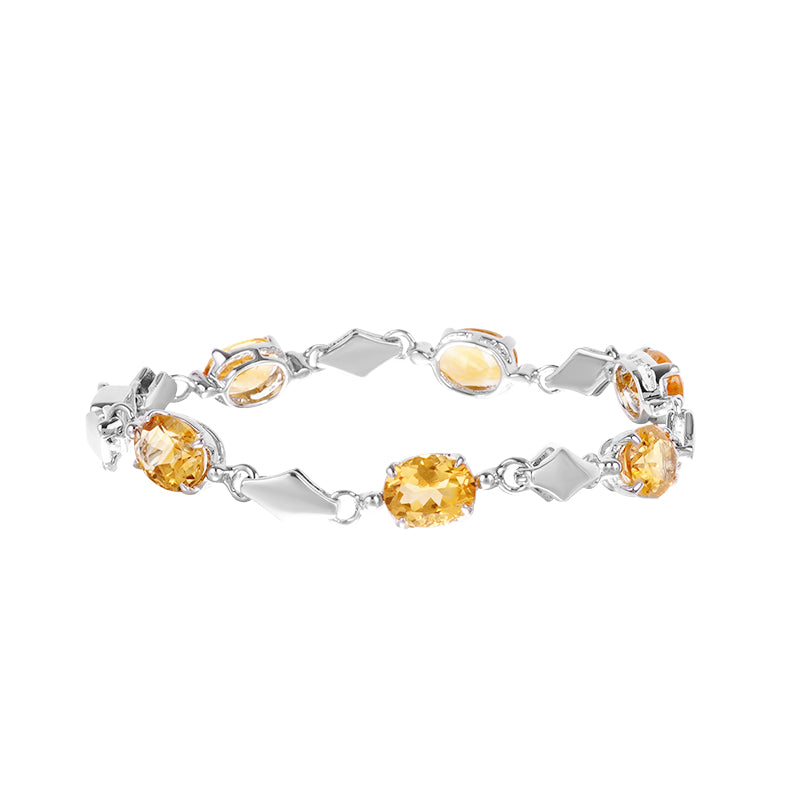 Sterling Silver Golden Topaz Bracelet