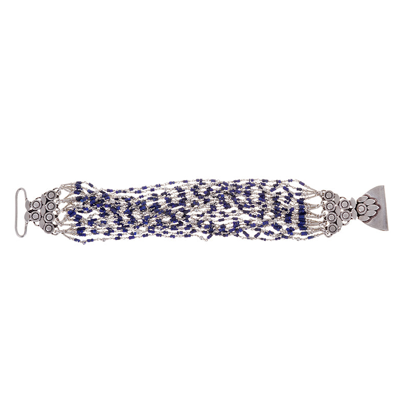 Sterling Silver Lapis Bracelet