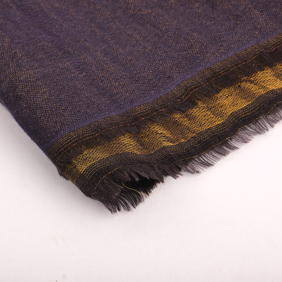 Natural Reversible Cashmere Stole with Multicolor Stripes