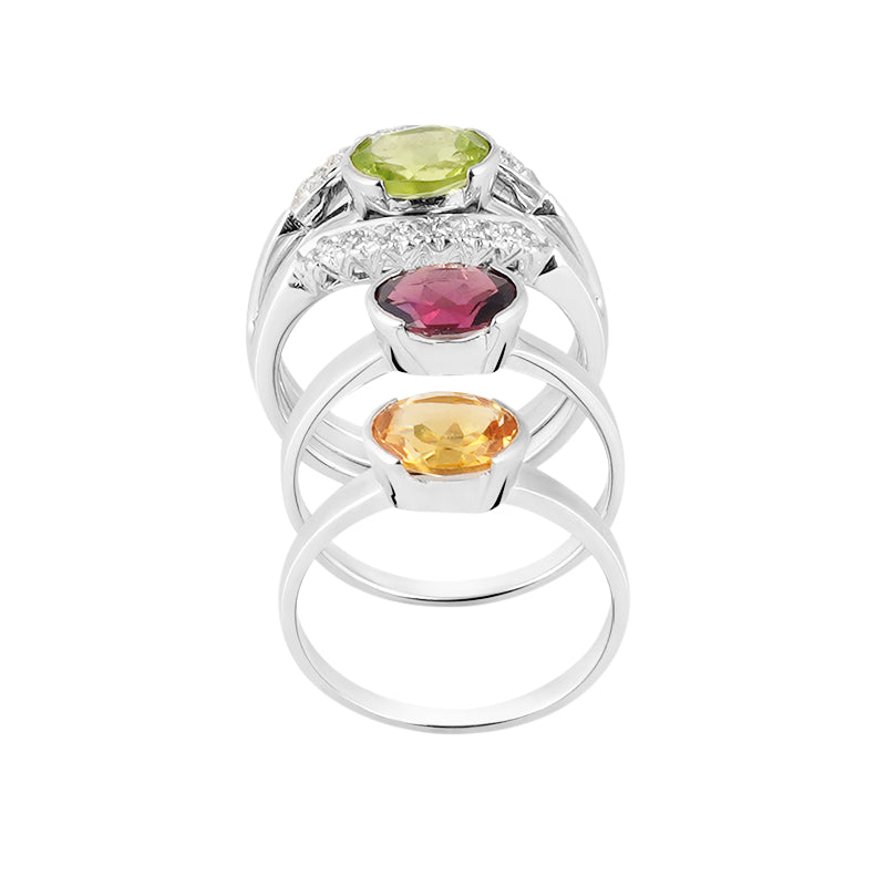 9ct Yellow Gold & Multi-Coloured Sapphire Multi-Stone Ring from Steffans –  Steffans Jewellers