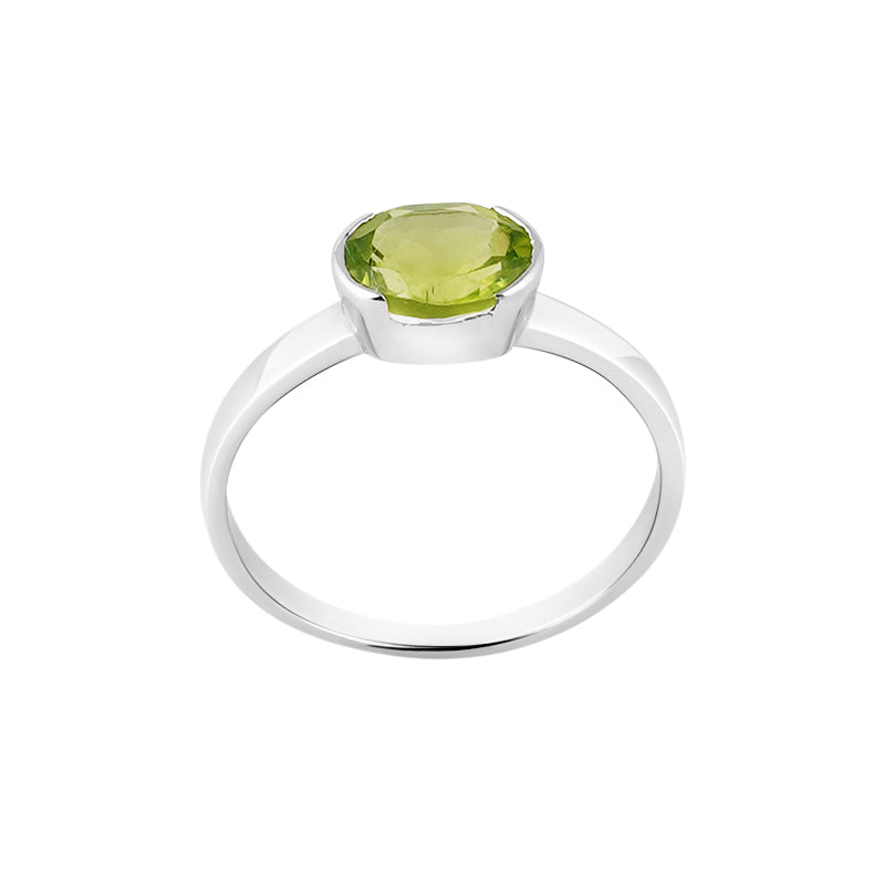 Semi Precious Stone Ring Set in Sterling Silver