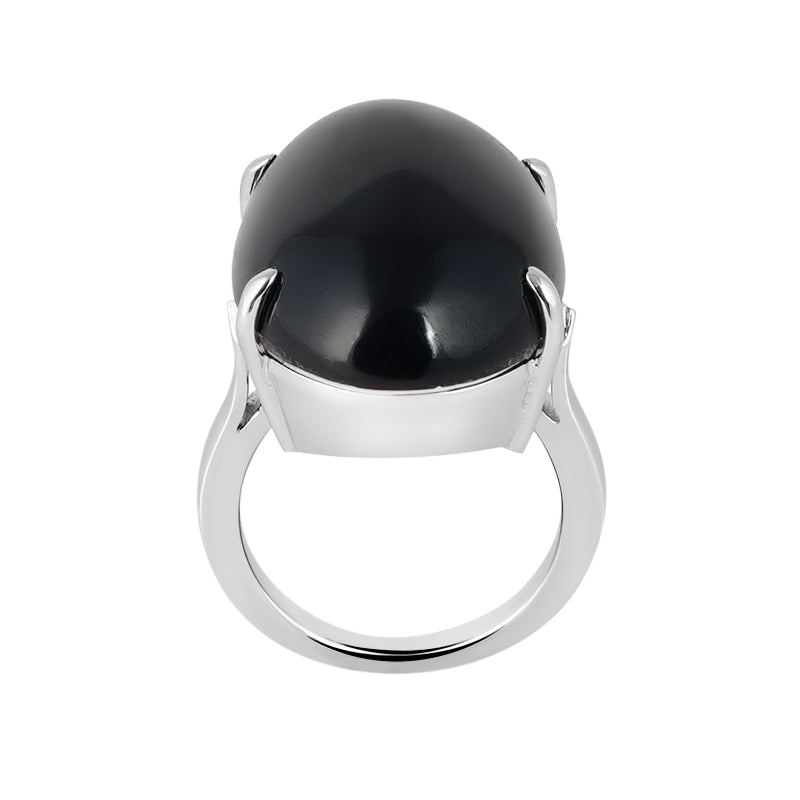 Black Star Ring in Sterling Silver