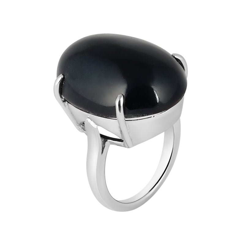 Black Star Ring in Sterling Silver