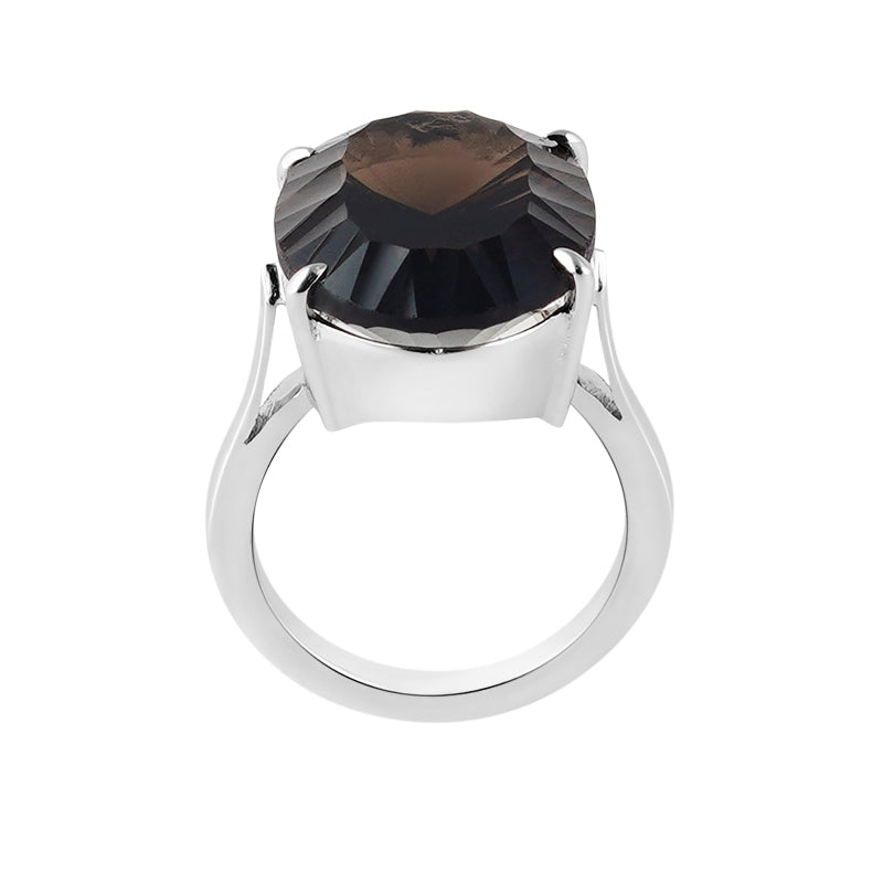 Smokey Topaz Ring in Sterling Silver