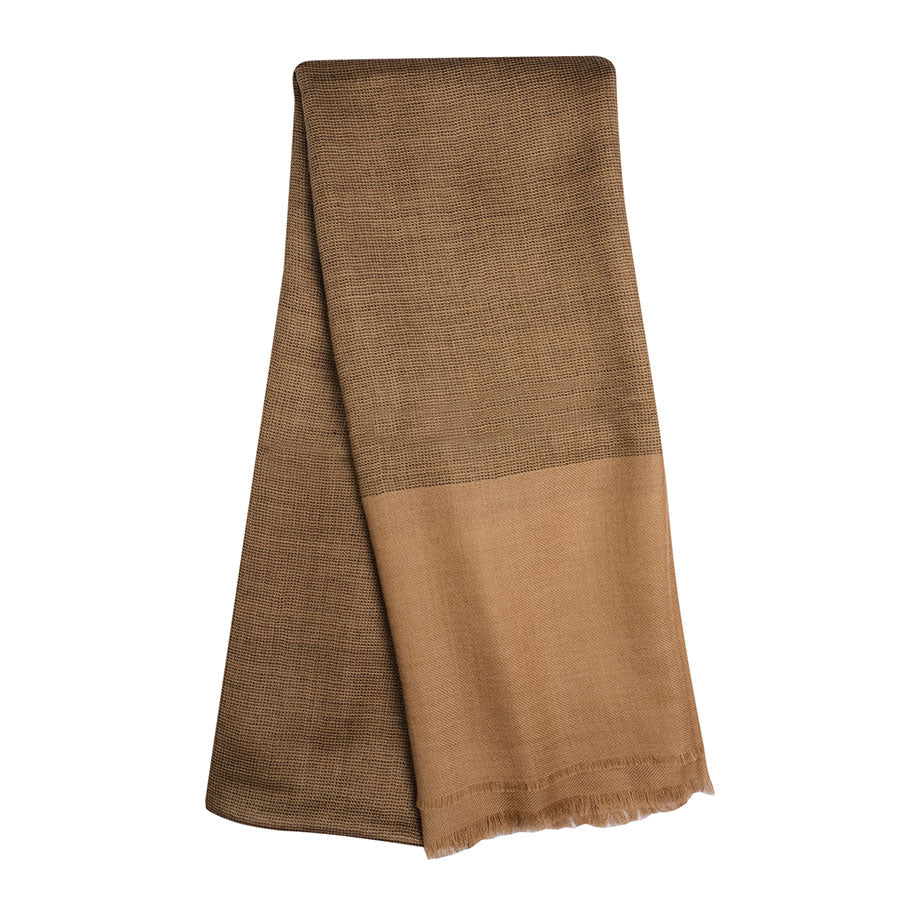 Brown Khadi Wollen Stole