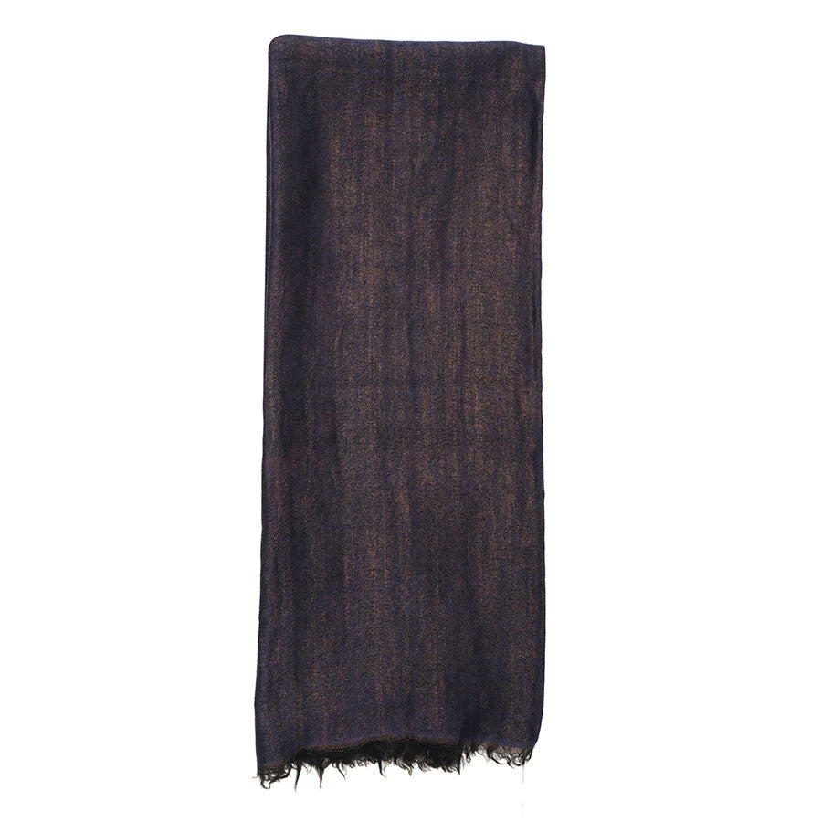 Grape & Bronze Reversible Cashmere Stole