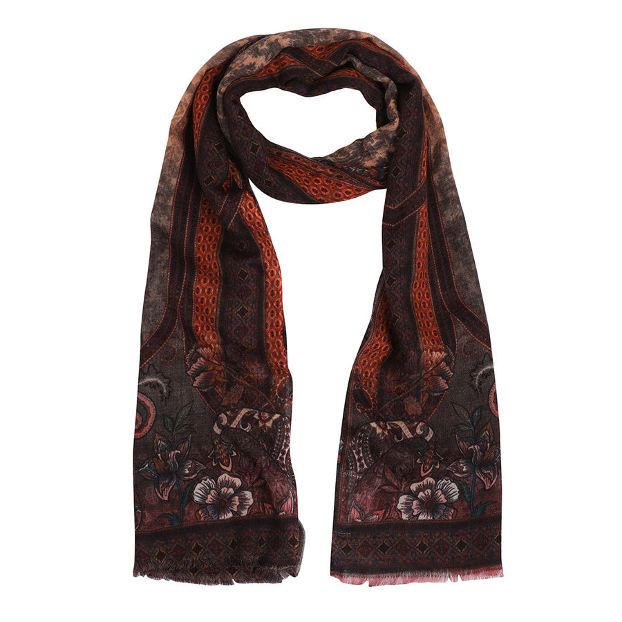 Paisley's on a Brown Ombre Shahbano Stole