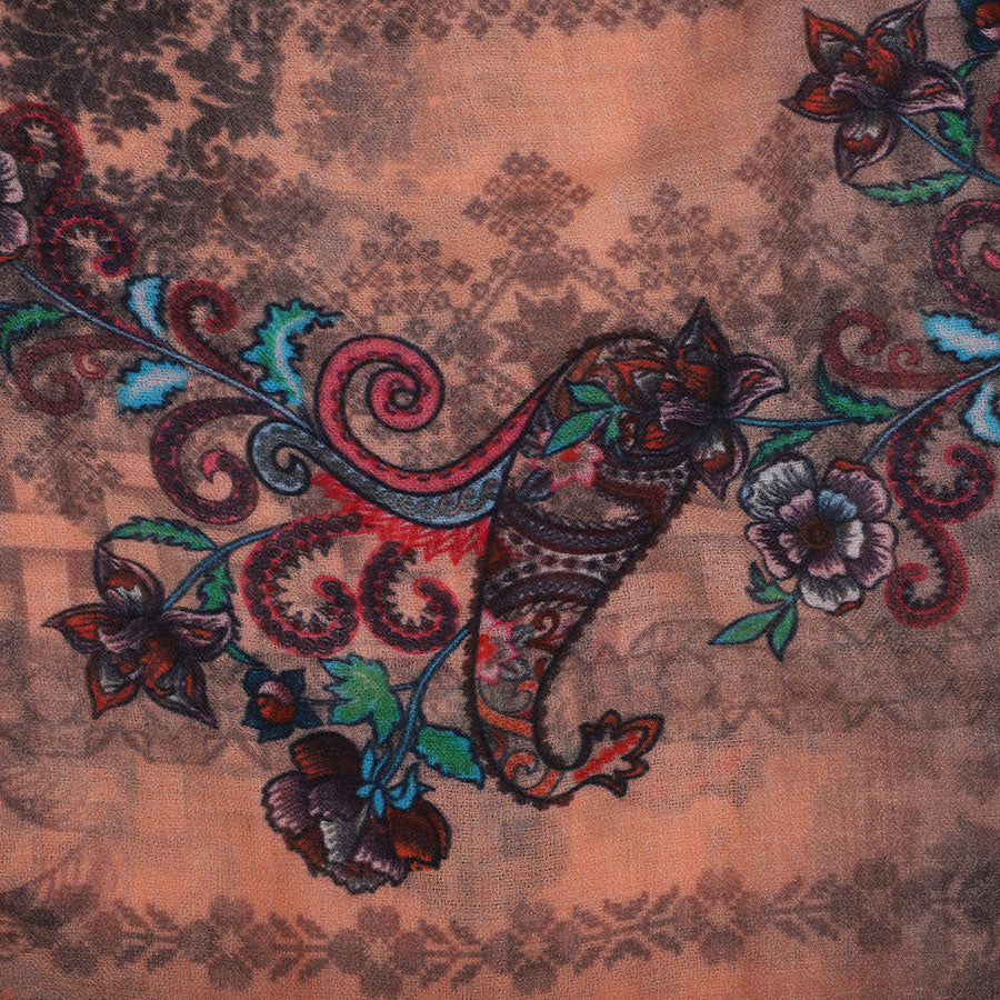 Paisley's on a Brown Ombre Shahbano Stole