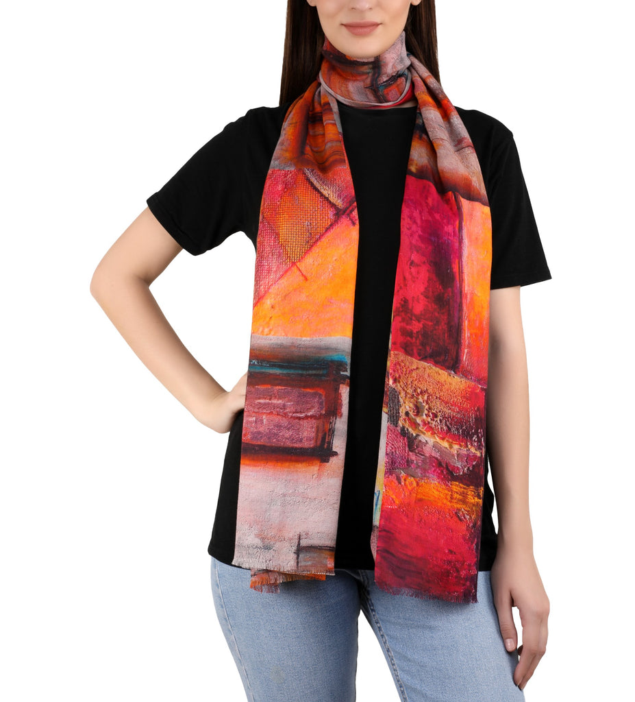 Cotton Digital Printed Stole -  Abstract Trudy