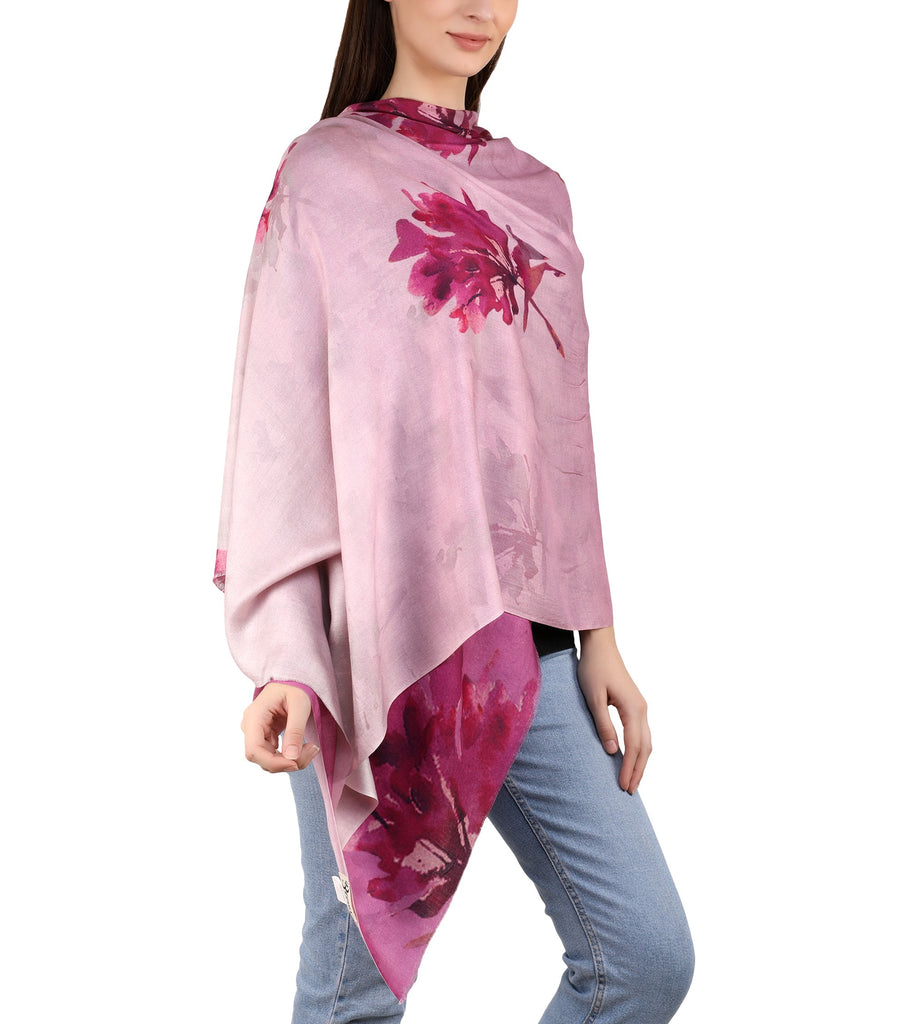 Milk Digital Printed Stole -  Orchid