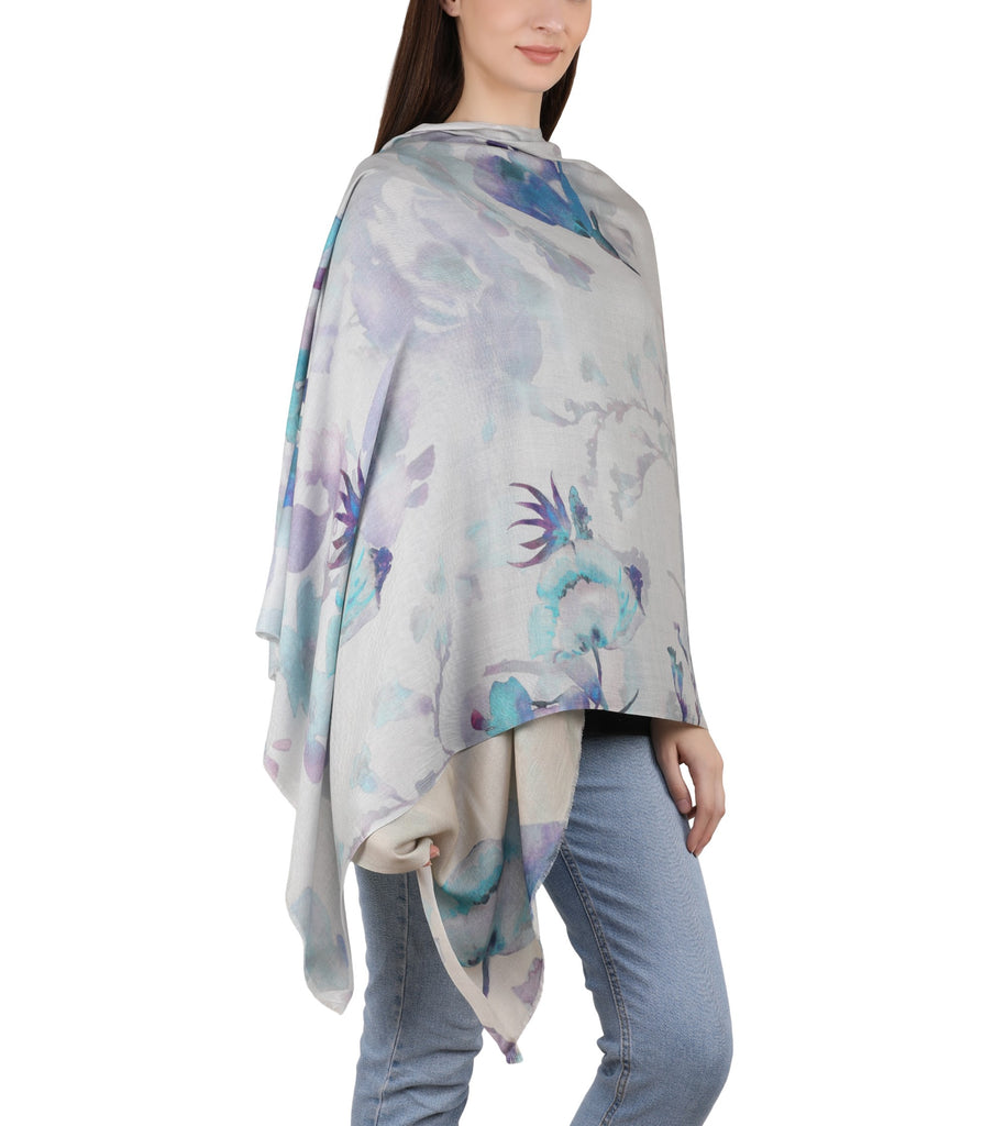 Milk Digital Printed Stole -  Misty